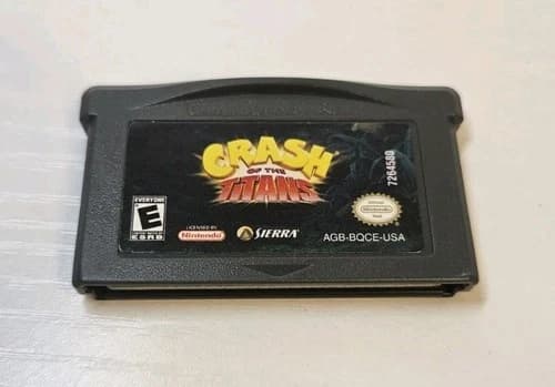 CRASH of the Titans -Nintendo Gameboy Advance GBA Tested Authentic Game Boy