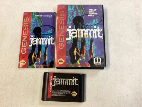 Jammit (Sega Genesis, 1994) CIB Manual Tested B