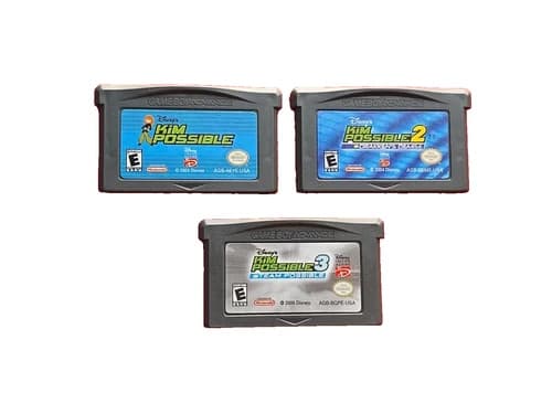 Kim Possible 1 2 3 Game Boy Advance Monkey Fist Drakken's Demise Team Possible