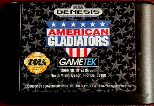 American Gladiators (Sega Genesis, 1992) Tested And Working Great