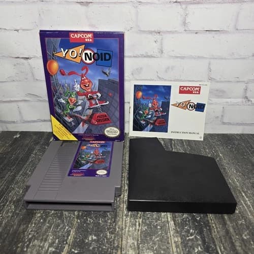 READ Yo Noid (Nintendo Entertainment System 1990) Complete CIB Tested
