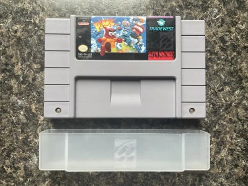 Plok (Super Nintendo SNES) Cart Only ***VGC*** ~ Authentic ~ Tradewest