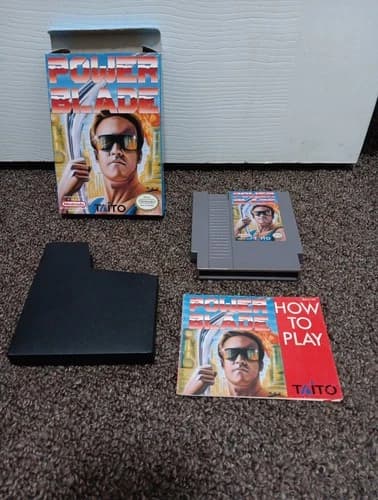 Power Blade (Nintendo NES, 1991) Complete CIB Game Box Manual Authentic