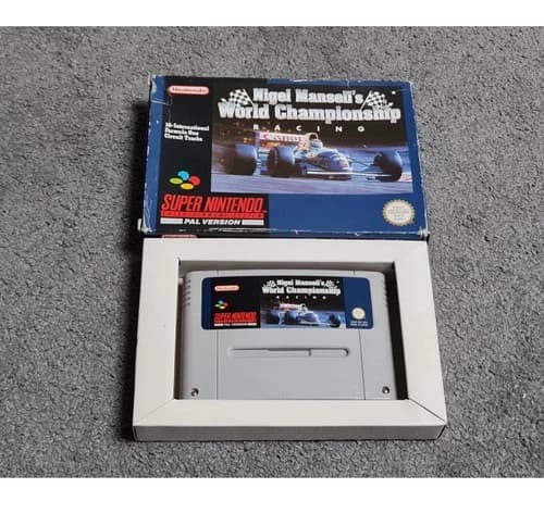 SNES Nigel Mansell's World Championship Racing complete with manual