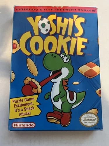 Yoshi's Cookie NES CIB, Very Minty!!!