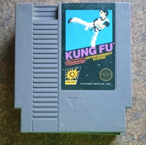 Nintendo NES Kung Fu Action Series Cartridge Martial Arts Adventure Game