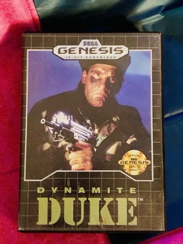 🎮 Dynamite Duke SEGA Genesis Complete Box Manual Cartridge 16-Bit Classic ✅