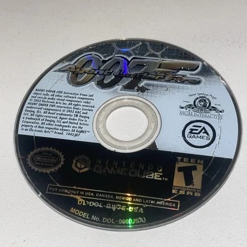 007 Agent Under Fire Nintendo GameCube Disc ONLY - James Bond - Tested Polished