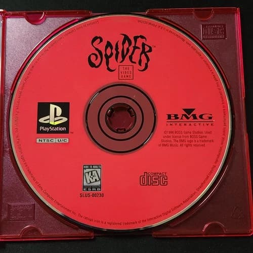 Spider: The Video Game Sony Playstation 1 PS1 Game (Disc Only) Used
