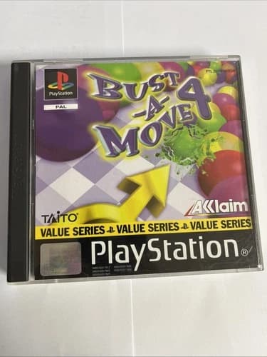 BUST-A-MOVE 4 - PS1 - USED ENG COVER COMPLETE PLAYSTATION 1