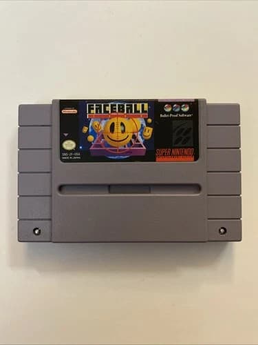Faceball 2000 SNES Super Nintendo 1992 Authentic Cart Only