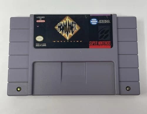 Hammerlock Wrestling (Super Nintendo SNES) Cleaned - Authentic