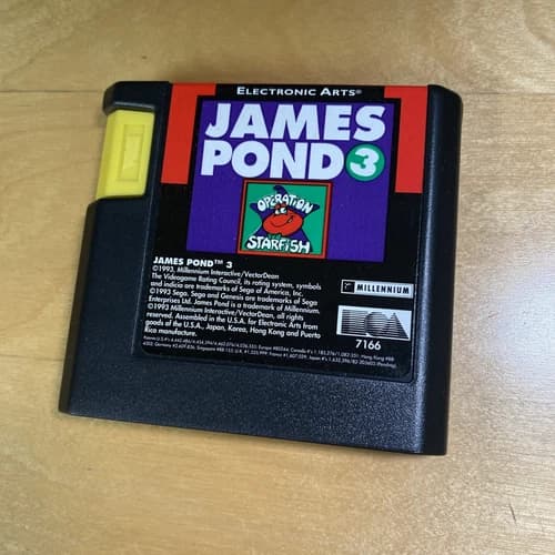 James Pond 3: Operation Starfish (Sega Genesis, 1993) Cartridge Only