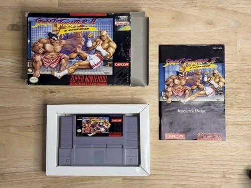 Street Fighter 2 Turbo (1993) - Super Nintendo SNES CIB TESTED