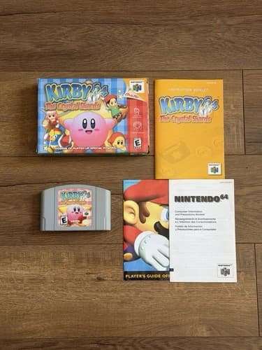 Kirby 64: The Crystal Shards (Nintendo 64, 2000) Box Manual Complete CIB N64