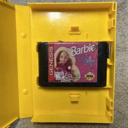 Barbie Super Model Sega Genesis - Blockbuster Video Rental Edition