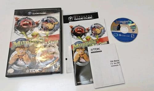 Muppets Party Cruise (Nintendo GameCube) Complete In Box CIB - Tested