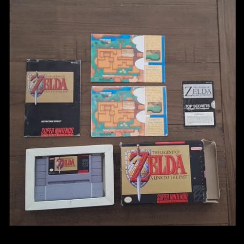 Nintendo The Legend of Zelda: A Link to the Past SNES NTSC-U/C w/ Box, Manual &…