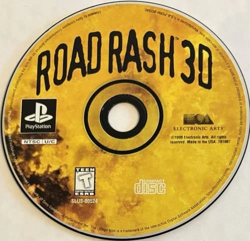 Road Rash 3D (Sony PlayStation 1, PS1) DISC ONLY | NO TRACKING | M2763
