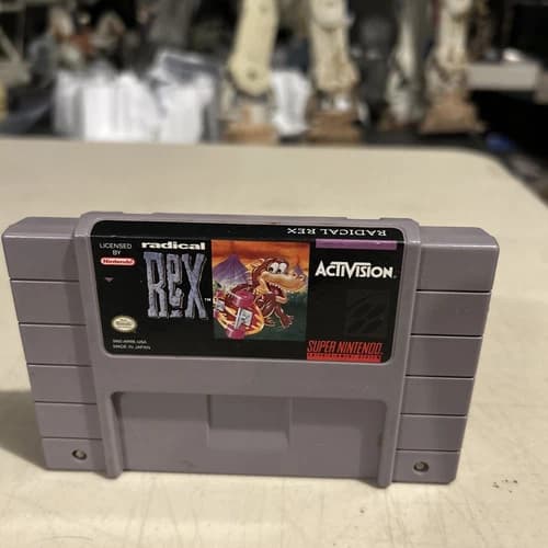 Radical Rex Super Nintendo Entertainment System 1994 SNES Authentic Tested