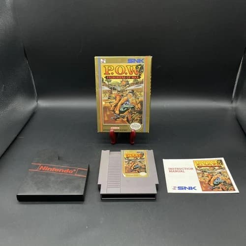 P.O.W. Prisoners of War (Nintendo, NES 1989) CIB Complete in Box! Good Shape