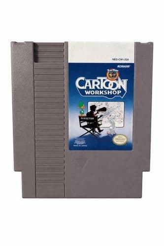 Tiny Toon Adventures: Cartoon Workshop (Nintendo NES, 1992) Authentic. Tested.