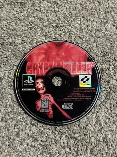 Crypt Killer (Sony PlayStation 1, 1997) PS1 Disc Only