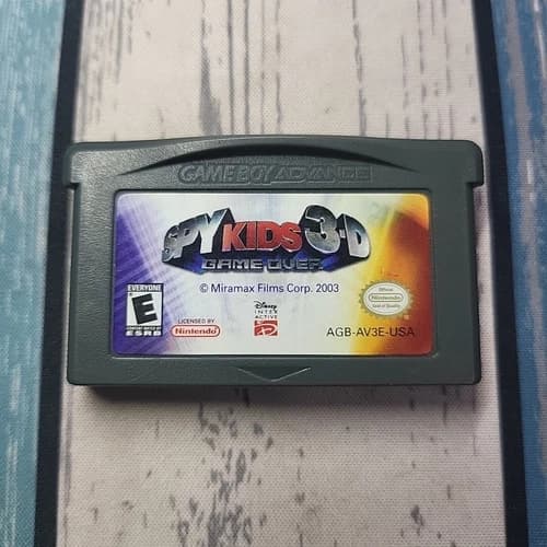 Nintendo Game Boy Advance Spy Kids 3-D Game Over Authentic Tested & Working