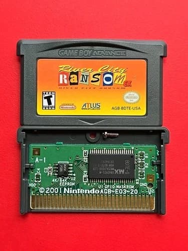 River City Ransom EX Game Boy Advance Nintendo GBA Authentic Saves NES 8 Bit VTG