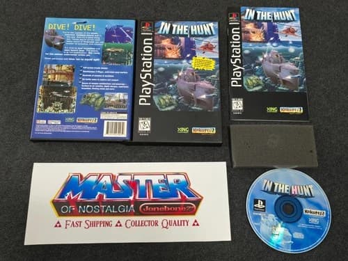 PS1 Sony IN THE HUNT Complete CIB Long Box LongBox Playstation 1 Reg Card Game