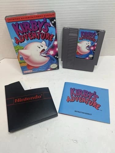 Kirby’s Adventure NES CIB Complete Nintendo Box Manual Cartridge Tested