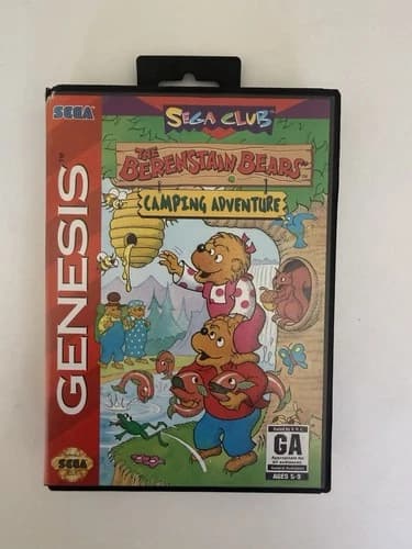 The Berenstain Bears Camping Adventure Sega Genesis Complete