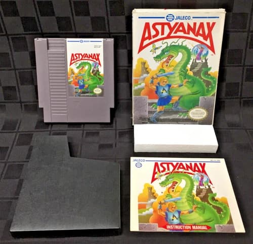 COMPLETE Astyanax NES Nintendo CIB Manual BOX Game CARTRIDGE Sleeve - TESTED