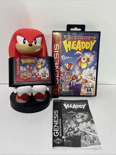 Dynamite Headdy (Sega Genesis, 1994) Tested Working, CIB