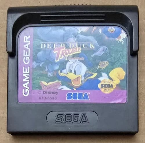 Deep Duck Trouble Starring Donald Duck - Sega Game Gear, Cart Only!