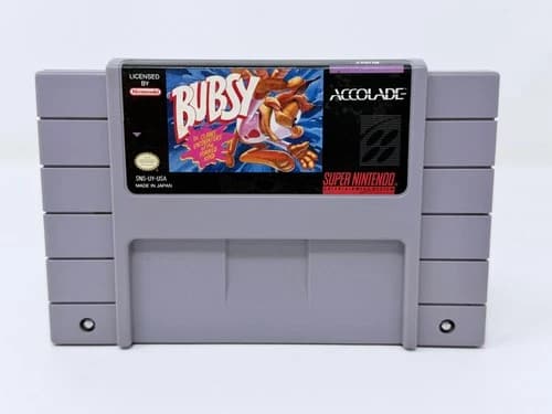 Bubsy in Claws Encounters of the Furred Kind (Super Nintendo) TESTED & WORKS