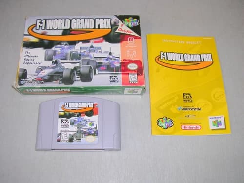 F-1 WORLD GRAND PRIX (Nintendo 64 N64) CIB Complete in Box