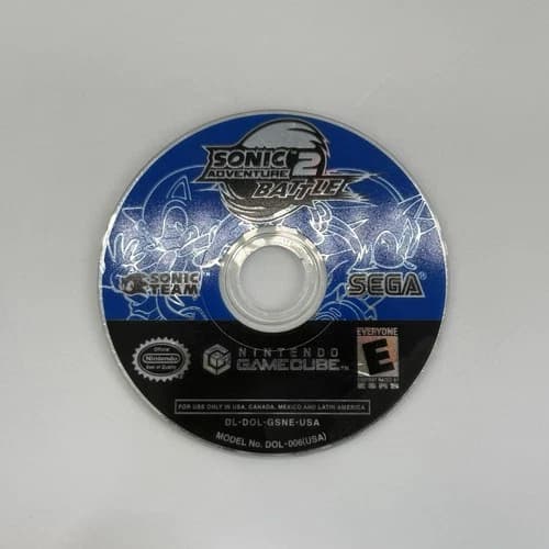 Sonic Adventure 2 Battle (Nintendo GameCube, 2002) Disc Only