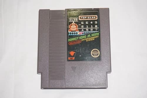 Donkey Kong Jr. Math (Nintendo NES) Cart Only