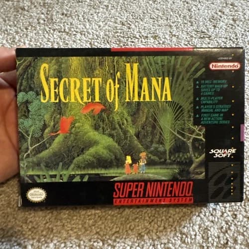 Secret of Mana CIB (SNES, 1993) W/ Manual