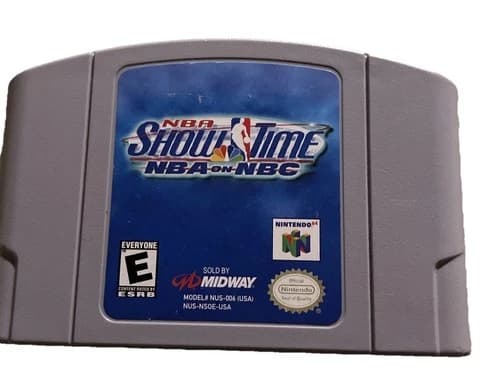 N64 NBA Showtime Cart Authentic Tested NUS-N50E-USA