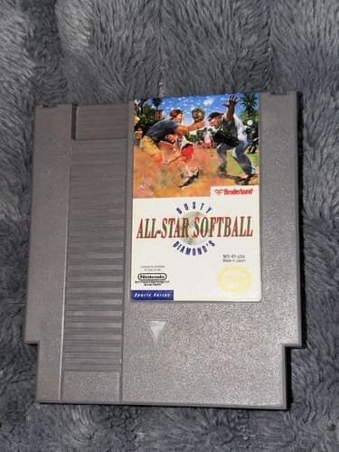 Dusty Diamond's All-Star Softball Nintendo NES* Cleaned Pins Tested Working