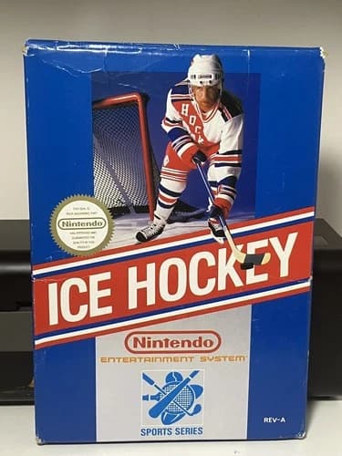 Ice Hockey (Nintendo NES, 1988) CIB Authentic Tested Working.