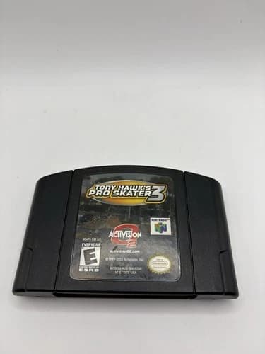 Tony Hawk's Pro Skater 3 Nintendo 64 N64 OEM Authentic Black Cart Working 2002