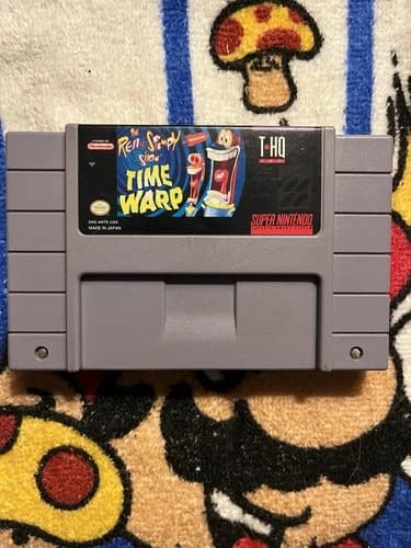 The Ren and Stimpy Show: Time Warp (Super Nintendo SNES) Tested- Authentic