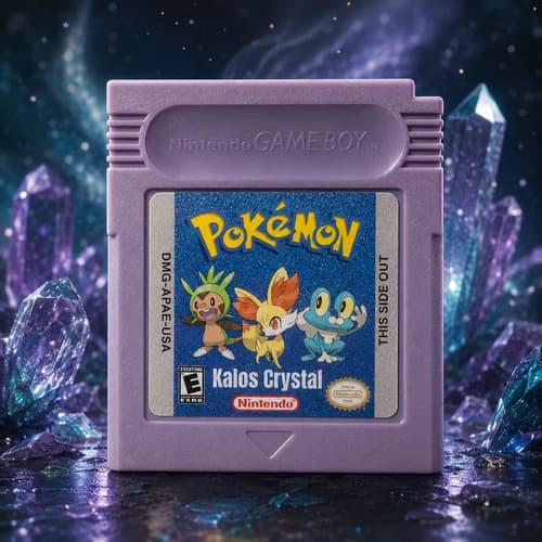 Pokémon Kalos Crystal - Nintendo Game Boy Color (GBC) Game