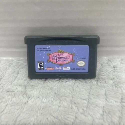 Barbie as the Princess and the Pauper Game Boy Advance Tested Cartridge Only