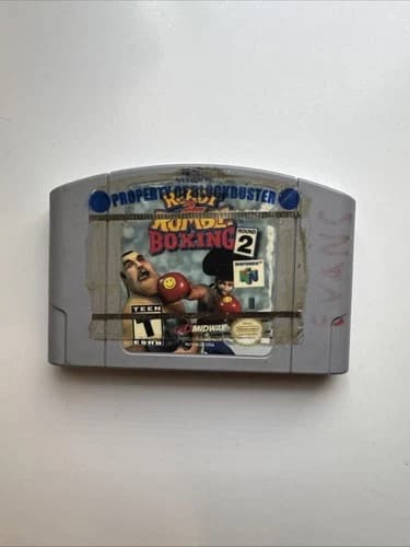 Ready 2 Rumble Boxing: Round 2 (N64, 2000) Authentic, Tested, Acceptable Cond