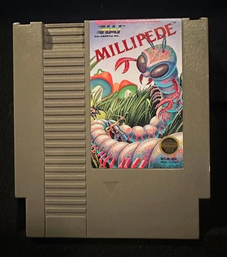 HAL America Millipede Nintendo NES Game Pak NTSC-U/C Arcade 1988