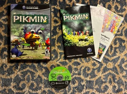 Pikmin (Nintendo GameCube, 2004) 100% CIB Complete In Box All Inserts VG